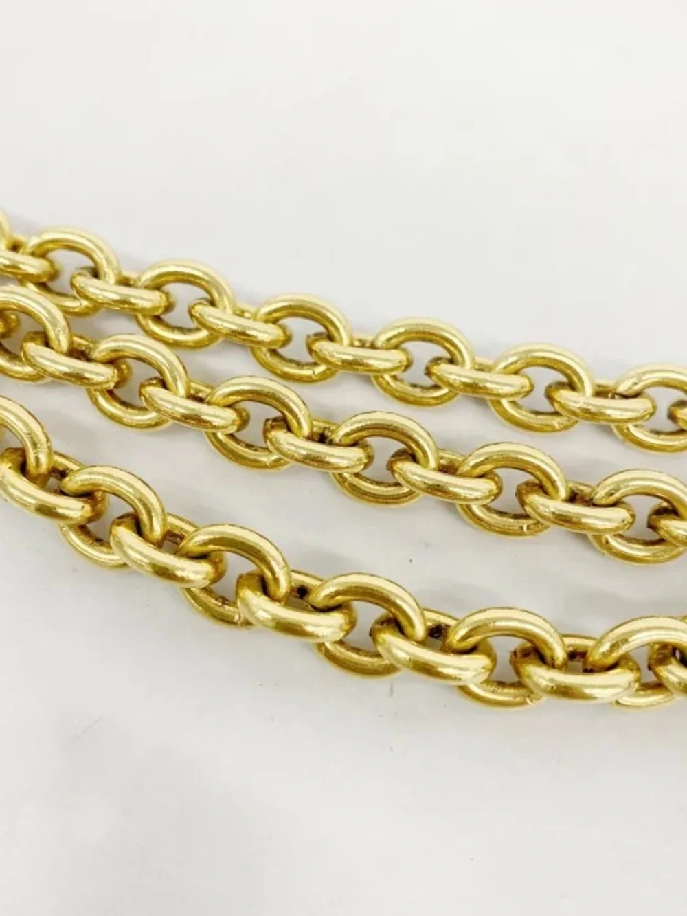 Authentic CHANEL 1980s vintage medallions charms belt 98cm